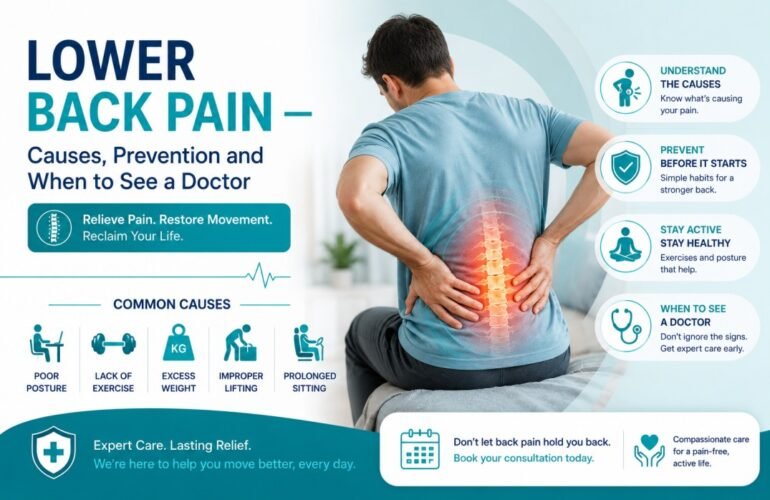 Lower Back Pain — Causes, Prevention and When to See a Doctor